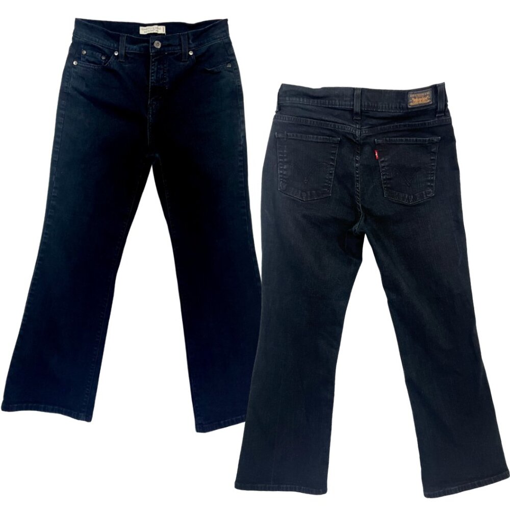 Levi’s 512 Perfectly Slimming Bootcut Jeans – Very dark wash, Women 12P